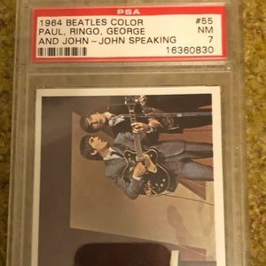 1964 Topps Beatles Color PSA 7 card